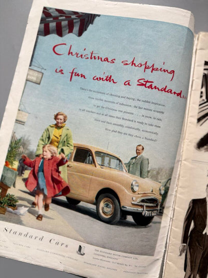 Holly leaves the Christmas number of Sport & Country - Ingram house, 1956