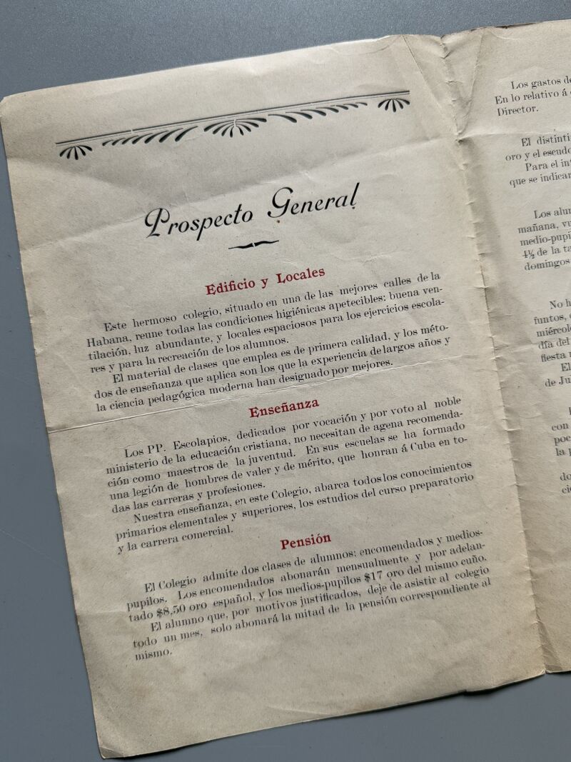 Escuelas Pías de la Habana - Imp. y papelería Seoane y Alvarez, 1906
