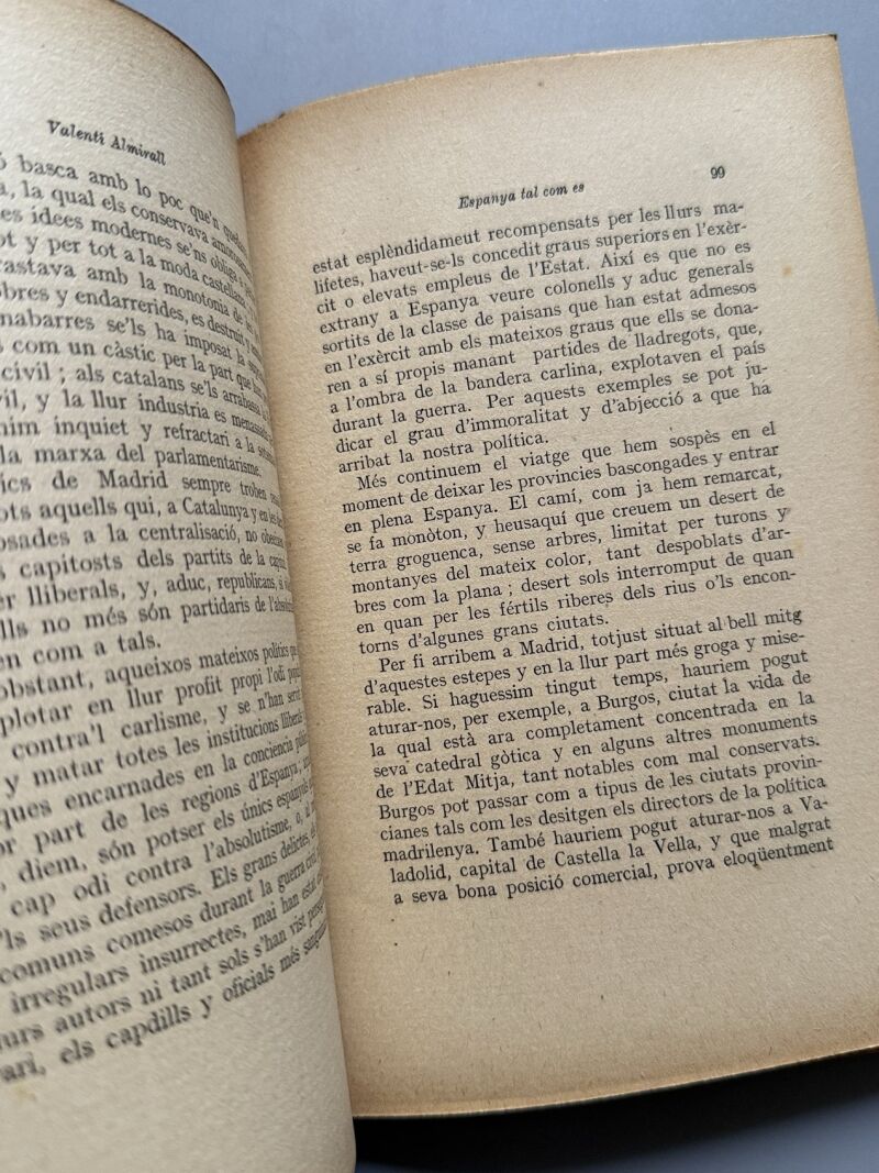 Les idees polítiques den Valentí Almirall, Alexandre Plana - Societat Catalana d'Edicions, ca. 1920