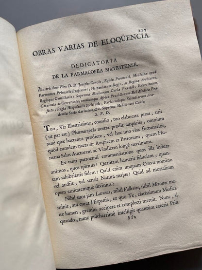 Obras sueltas de Juan de Yriarte. Tomo II - Imprenta de D. Francisco Manuel de Mena, 1774