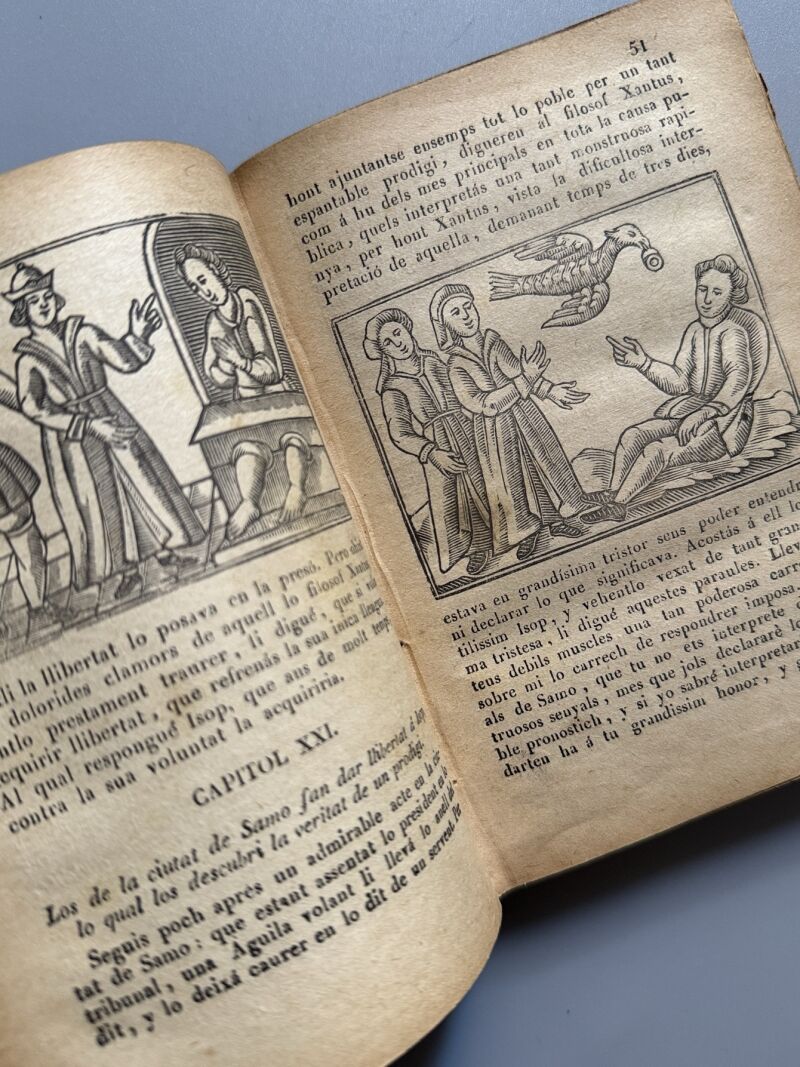 Faules de Isop y de altres famosos autors - Estampa de Torras. San Gervasi, 1885