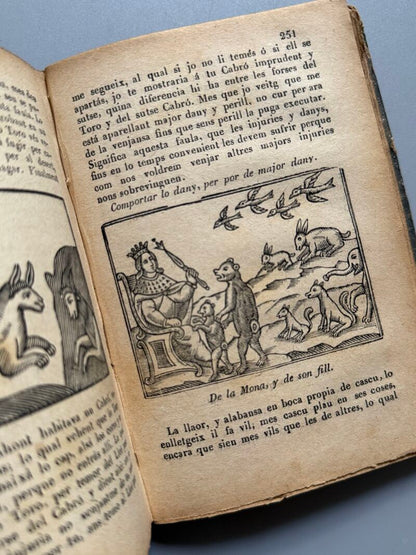 Faules de Isop y de altres famosos autors - Estampa de Torras. San Gervasi, 1885