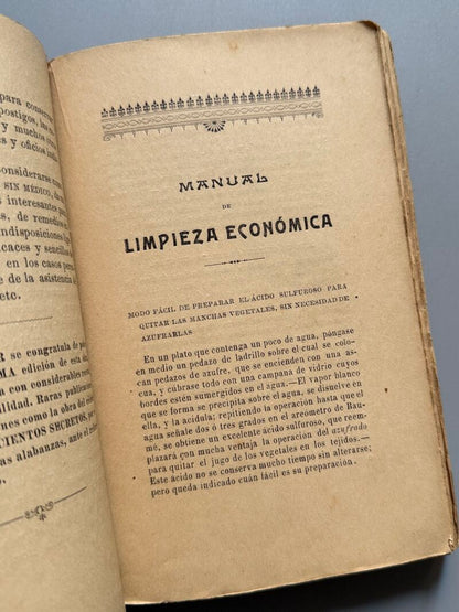 Mil doscientos secretos para quitar toda clase de manchas, José O. Ronquillo - 1904