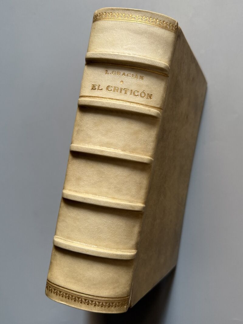 El criticón, Lorenzo Gracián (encuadernación de R. Roig) - Renacimiento, 1913-1914