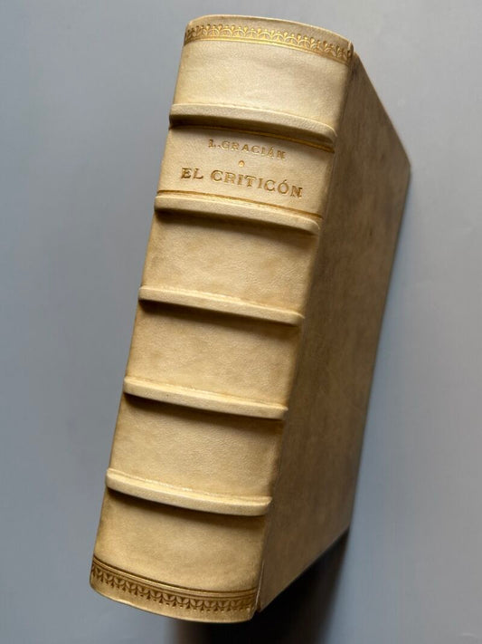 El criticón, Lorenzo Gracián (encuadernación de R. Roig) - Renacimiento, 1913-1914