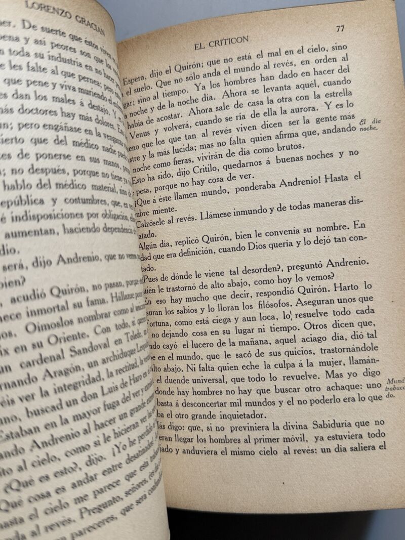 El criticón, Lorenzo Gracián (encuadernación de R. Roig) - Renacimiento, 1913-1914