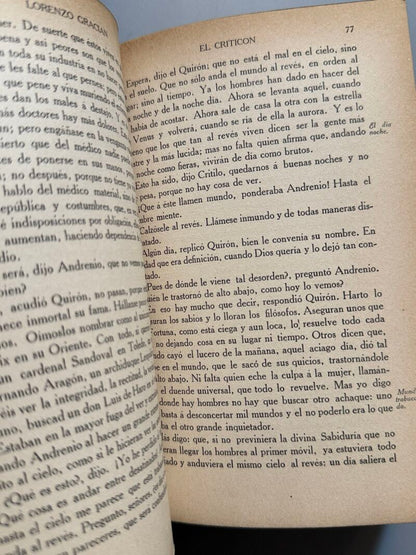 El criticón, Lorenzo Gracián (encuadernación de R. Roig) - Renacimiento, 1913-1914