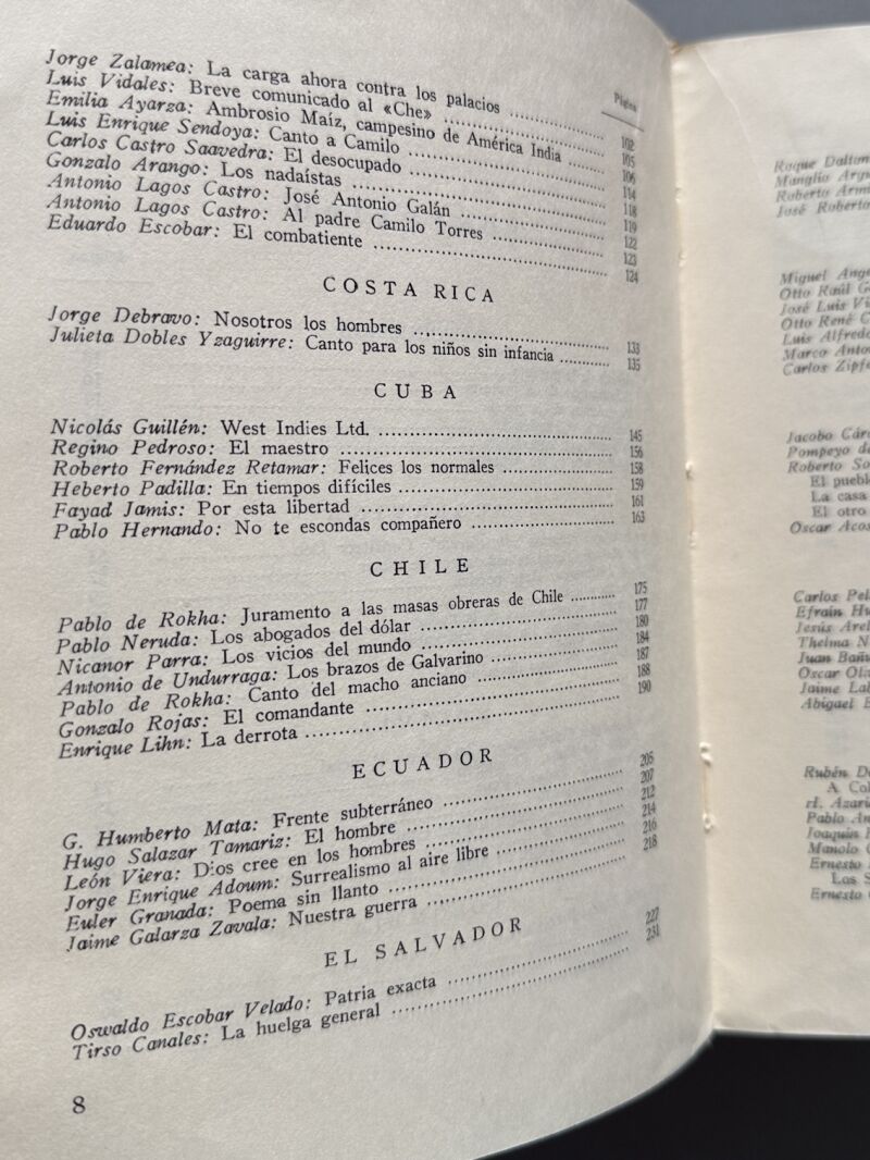 Mester de rebeldía de la poesía hispanoamericana, Ramiro Lagos. Firmado - Ediciones Dos Mundos, 1974