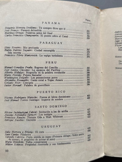 Mester de rebeldía de la poesía hispanoamericana, Ramiro Lagos. Firmado - Ediciones Dos Mundos, 1974