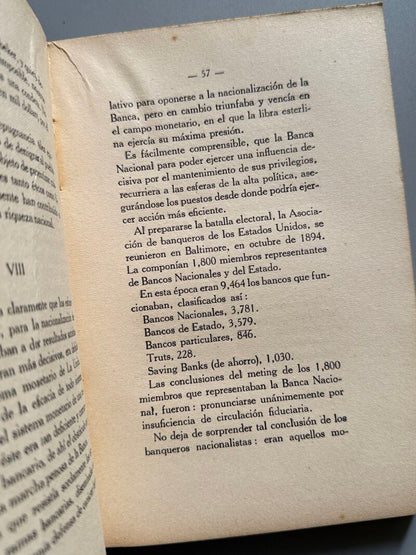 Como resistió Norte América la invasión económica de Inglaterra, Pelegrin Carrali Maseras - 1929