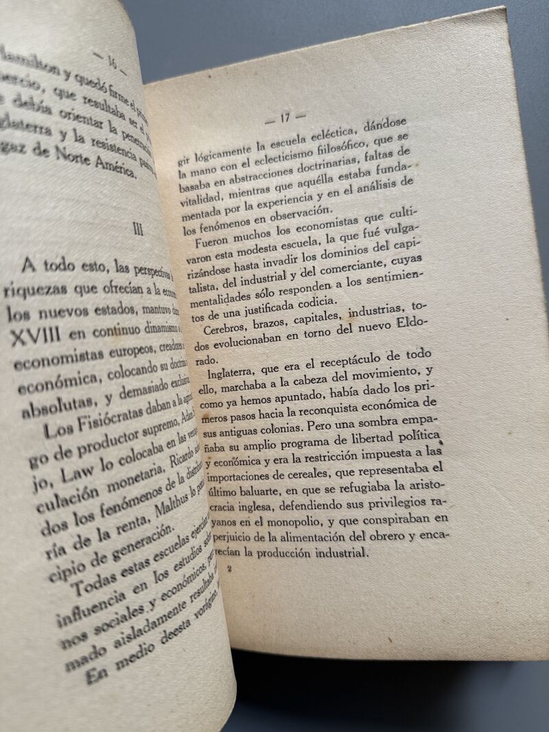 Como resistió Norte América la invasión económica de Inglaterra, Pelegrin Carrali Maseras - 1929