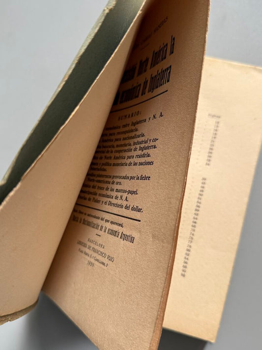 Como resistió Norte América la invasión económica de Inglaterra, Pelegrin Carrali Maseras - 1929