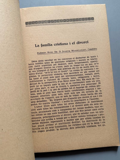 Qüestions socials d'actualitat - Acció Catolica de la Dona, 1931