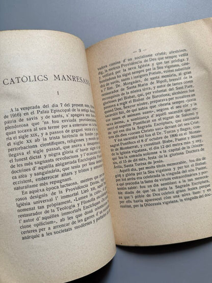 Article necrológic Josèp Torras y Bages, Josèp Alabèrn - Manresa, 7 de febrer de 1916