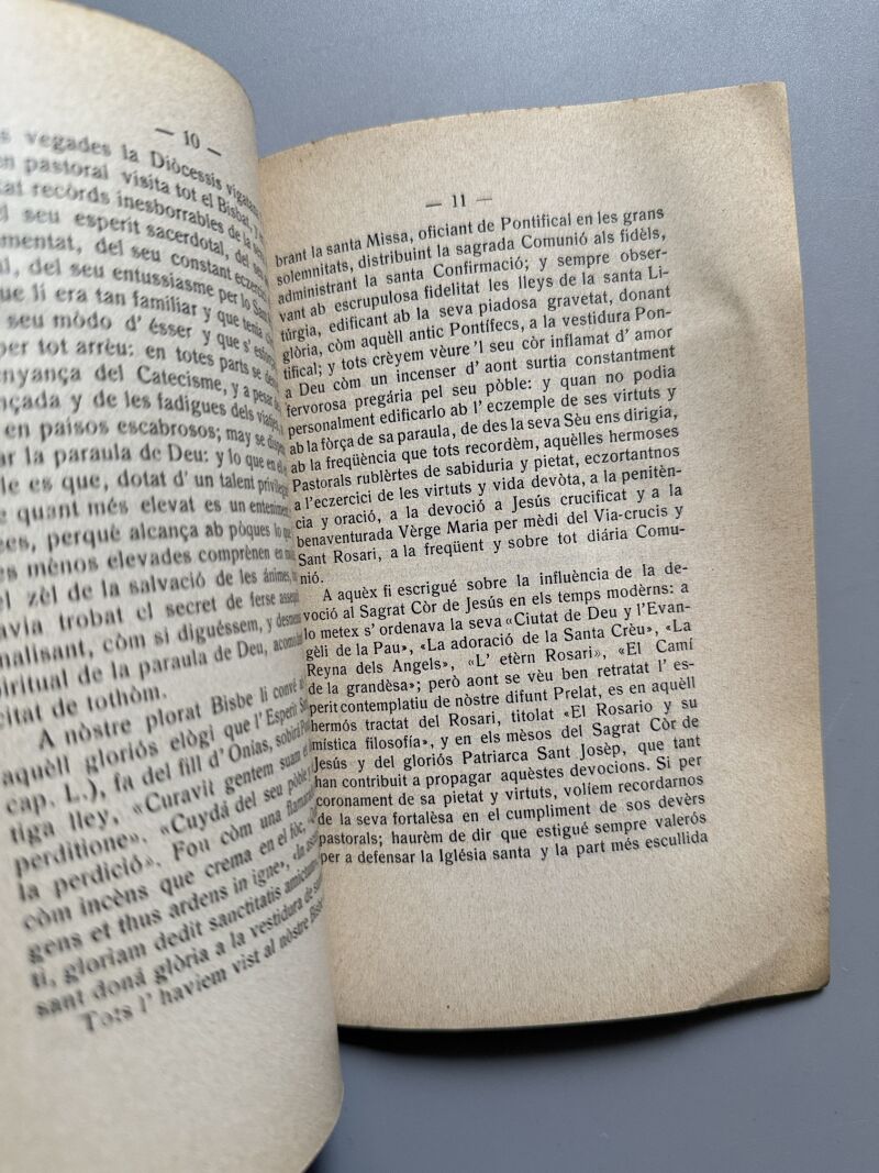 Article necrológic Josèp Torras y Bages, Josèp Alabèrn - Manresa, 7 de febrer de 1916