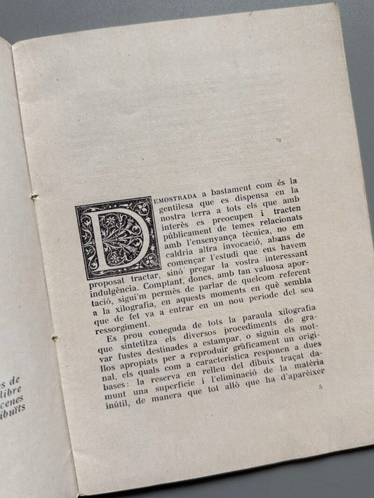 La xilografia i les seves técniques, Joaquim Figuerola i Fernández - 1931