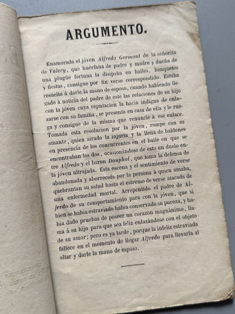 La Traviata, Verdi - Imprenta de Tomas Gorchs, 1871