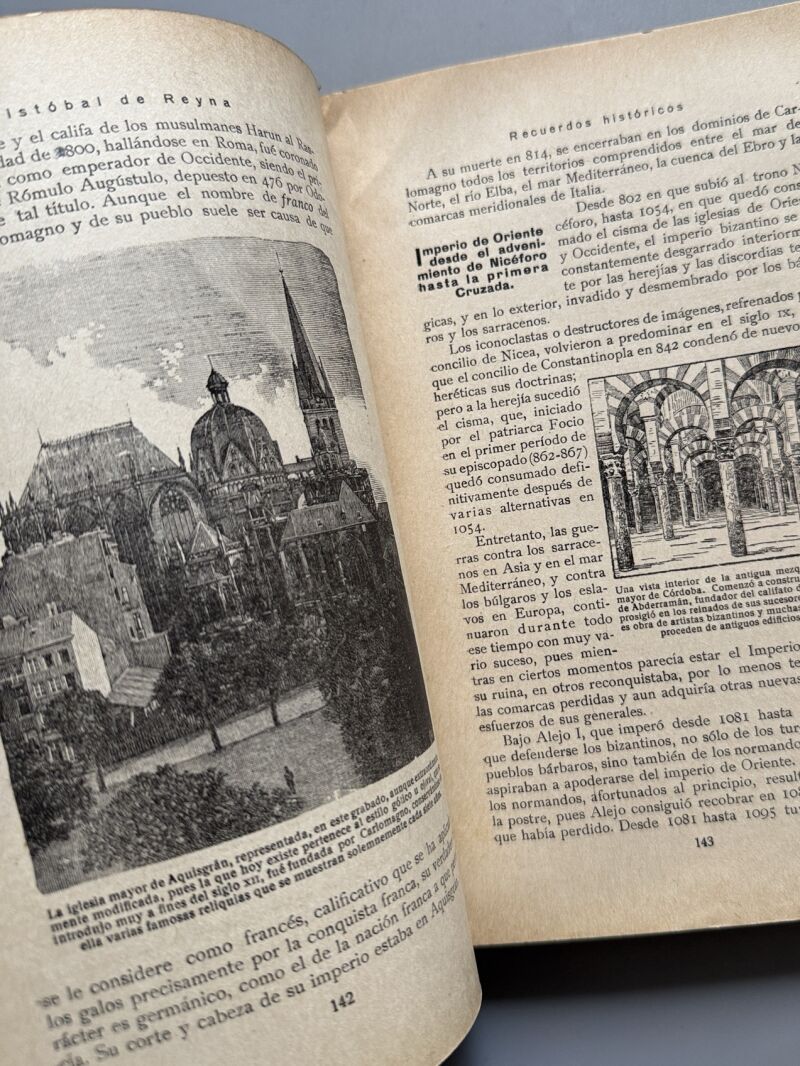 Recuerdos históricos del mundo, Cristóbal de Reyna - Editorial Saturnino Calleja, ca. 1900