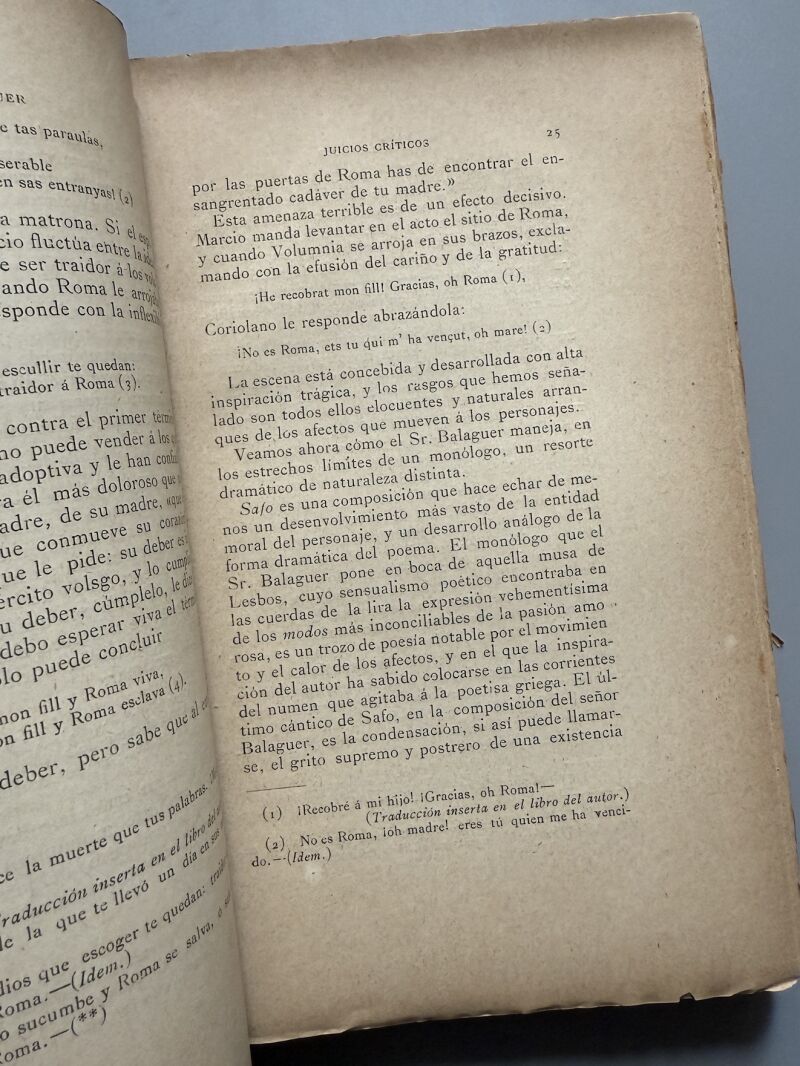 Tragedias, Víctor Balaguer - Tipo-Litografía de Luís Tasso, 1891