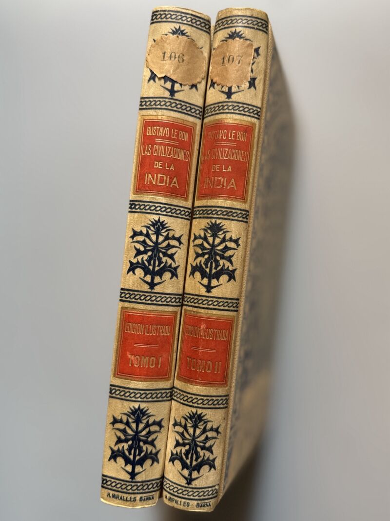 Las civilizaciones de la India, Gustavo le Bon - Montaner y Simón, 1901