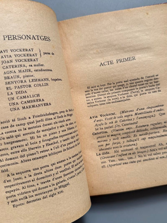 Ánimes solitaries, Gerhart Hauptmann - Publicació Joventut, 1906