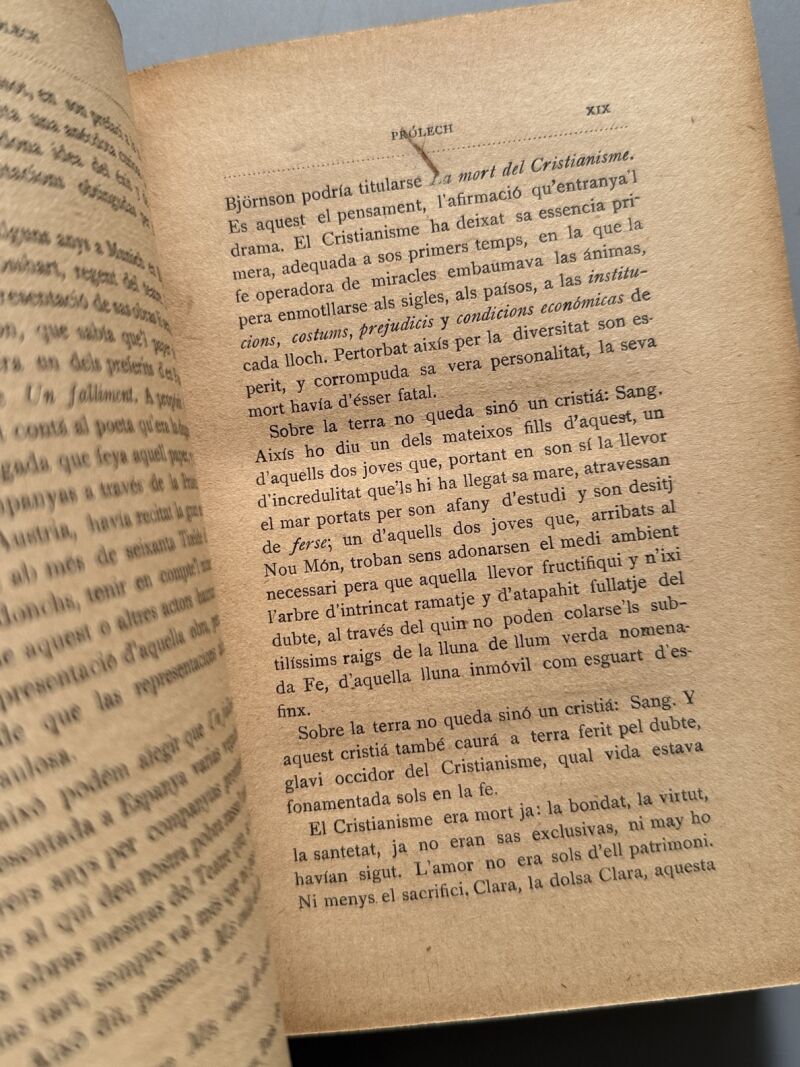 Més enllá de las forsas, Björnstjerne Björnson - Publicació Joventut, 1904