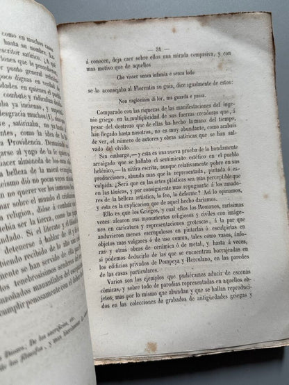 Apuntes para una historia de la sátira, Joaquin Rubió y Ors - Imprenta de Magriñá y Subirana, 1868