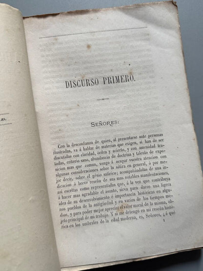 Apuntes para una historia de la sátira, Joaquin Rubió y Ors - Imprenta de Magriñá y Subirana, 1868