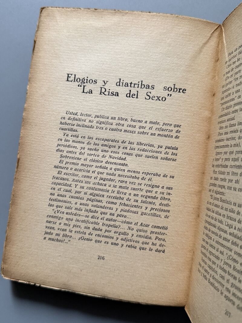 La risa del juicio. 18 ensayoides sobre la vida mental, Lorenzo Rodero - Sáez Hermanos, 1931