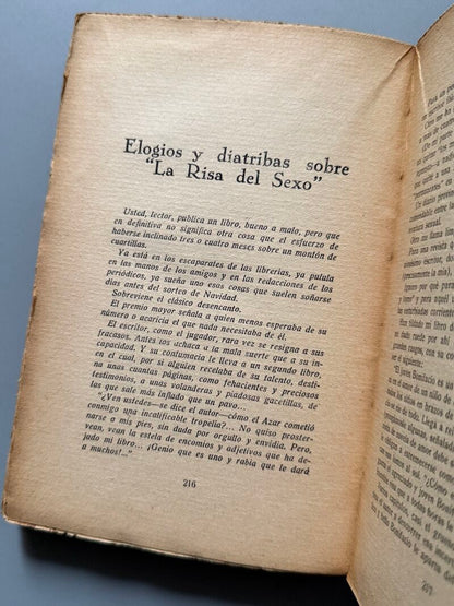 La risa del juicio. 18 ensayoides sobre la vida mental, Lorenzo Rodero - Sáez Hermanos, 1931