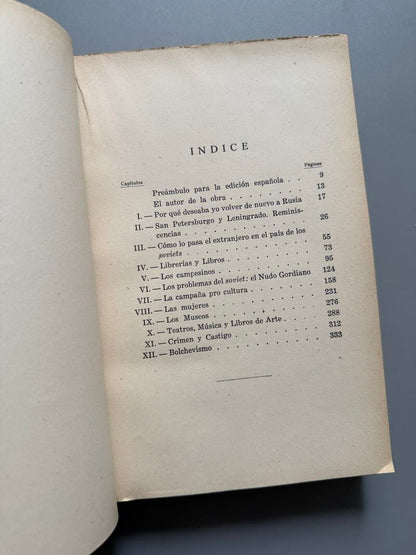 La Rusia de ayer y la de hoy, E. J. Dillon - Editorial Juventud, 1931