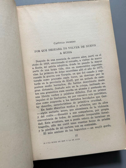 La Rusia de ayer y la de hoy, E. J. Dillon - Editorial Juventud, 1931
