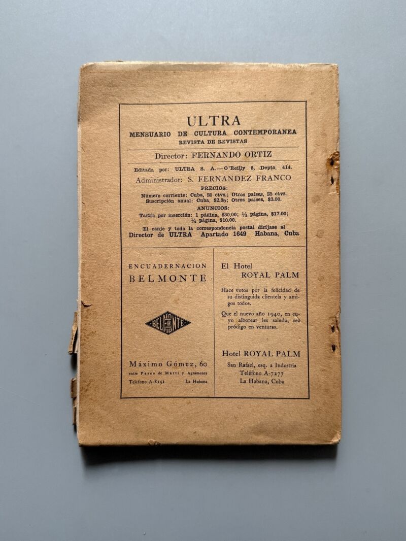 Nuestra España. III Revista mensual, Director: Alvaro Albornoz - la Habana, 1939