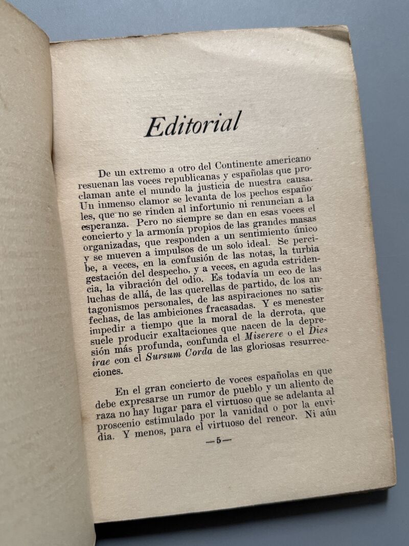 Nuestra España. III Revista mensual, Director: Alvaro Albornoz - la Habana, 1939