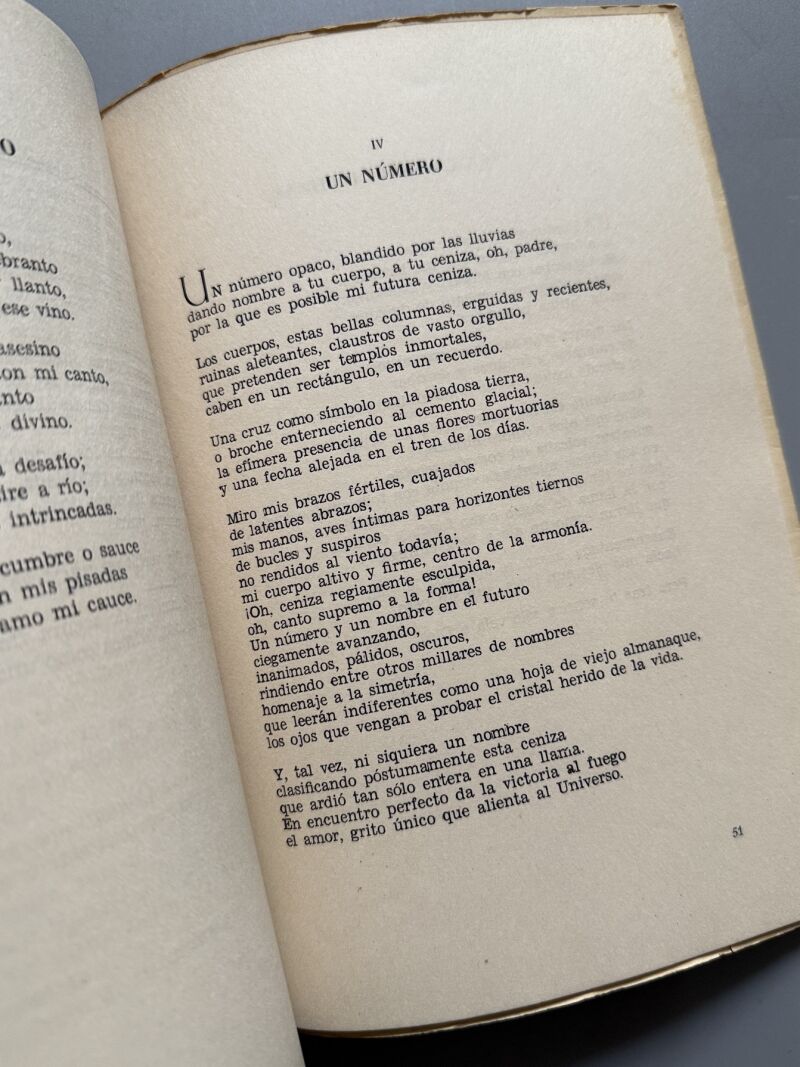 Los brazos en estela, Cristina Lacasa (firmado - primera edición) - Artis Estudios Gráficos, 1958