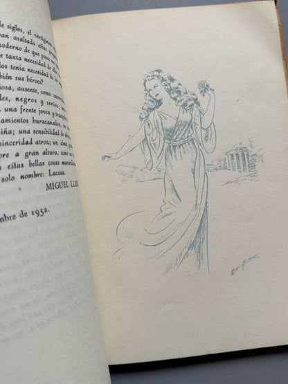 La voz oculta, Cristina Lacasa (firmado - 1ª edición) - la Editora Leridana, 1953