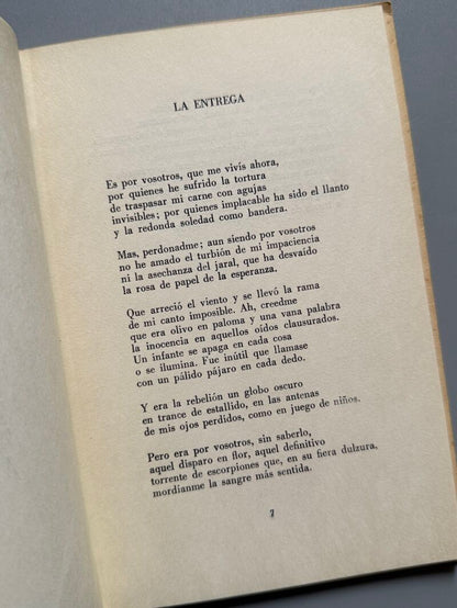 Un resplandor que perdono la noche, Cristina Lacasa (firmado - 1ª edición) - Atzavara, 1961