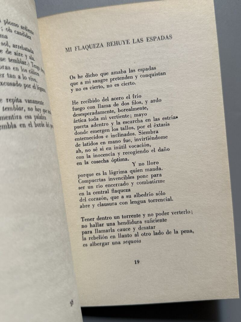 Un resplandor que perdono la noche, Cristina Lacasa (firmado - 1ª edición) - Atzavara, 1961