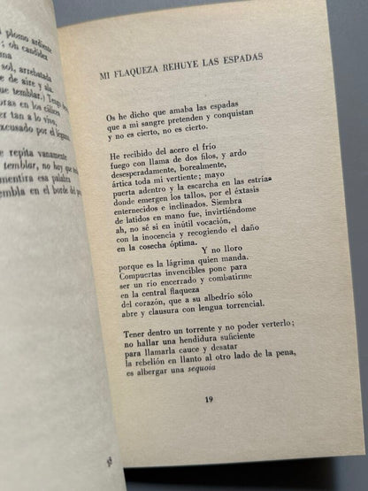 Un resplandor que perdono la noche, Cristina Lacasa (firmado - 1ª edición) - Atzavara, 1961