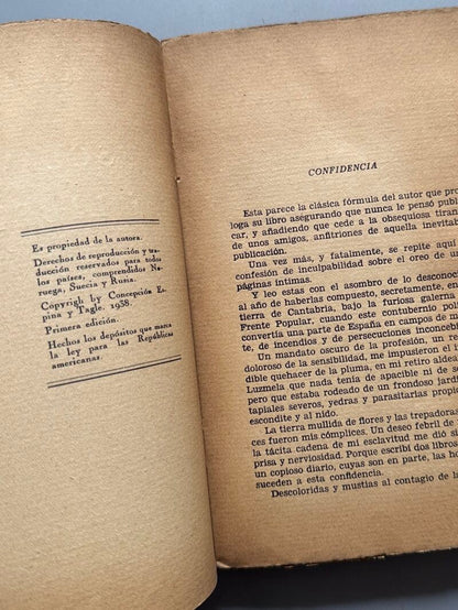 Esclavitud y libertad. Diario de una prisionera, Concha Espina (1ª edición) - Ed. Reconquista, 1938