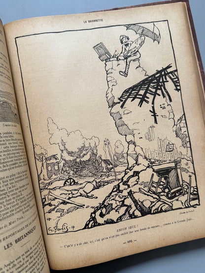 La Baïonnette. 45 números - L'Edition Français Illustrée, 1917-1918