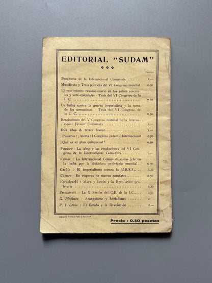 La lucha religiosa en la U.R.S.S, M. Sherwood - Editorial Sudam, ca. 1935