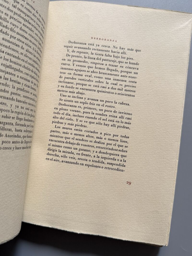 Derboranza, C. F. Ramuz (numerado, VI de X) - Editorial Juventud, 1947