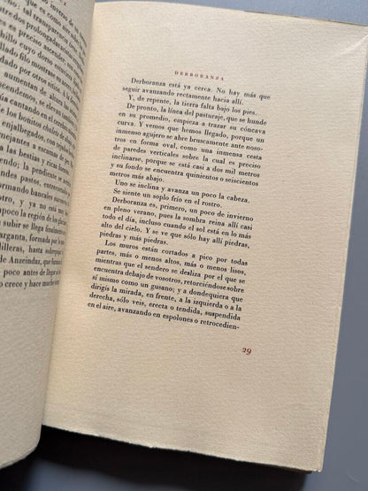 Derboranza, C. F. Ramuz (numerado, VI de X) - Editorial Juventud, 1947