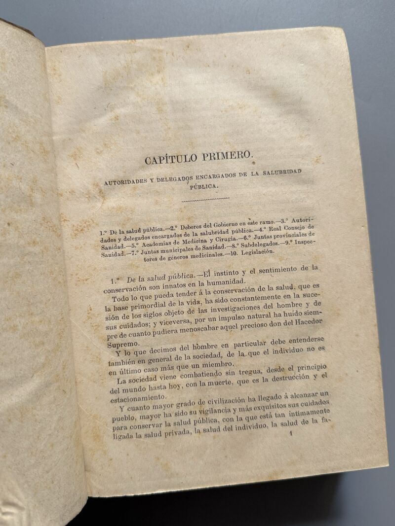 Tratado de sanidad y beneficencia, Fermín Abella - Imprenta de E. de la Riva, 1885