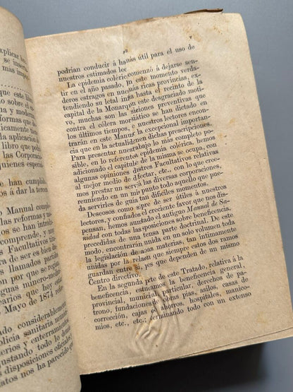 Tratado de sanidad y beneficencia, Fermín Abella - Imprenta de E. de la Riva, 1885