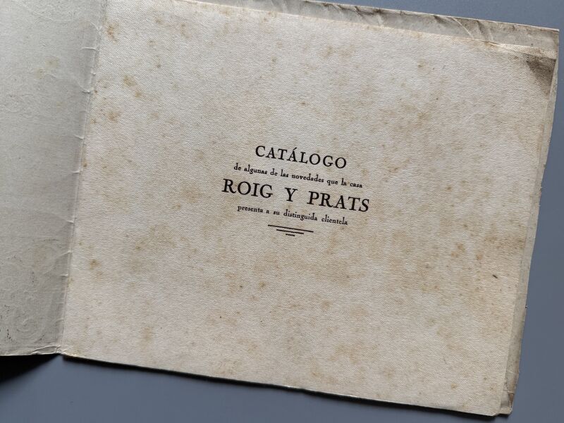 Catálogo Gran Peletería Roig y Prats 1919-1920, Peletería Roig y Prats - Seix & Barral, 1919