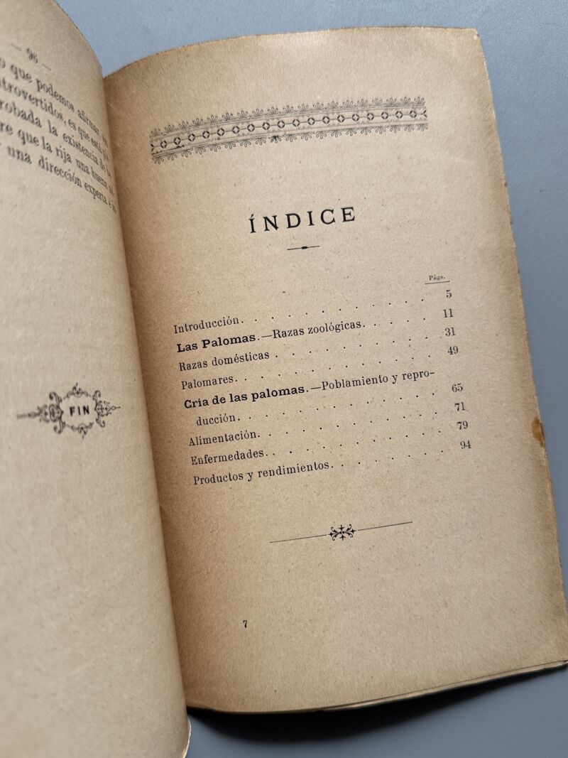 Cría lucrativa de las palomas, Alfonso Nogués - Francisco Sabater Editor, 1899