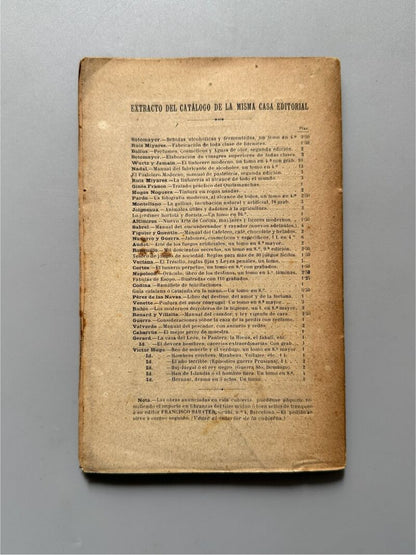 Cría lucrativa de las palomas, Alfonso Nogués - Francisco Sabater Editor, 1899