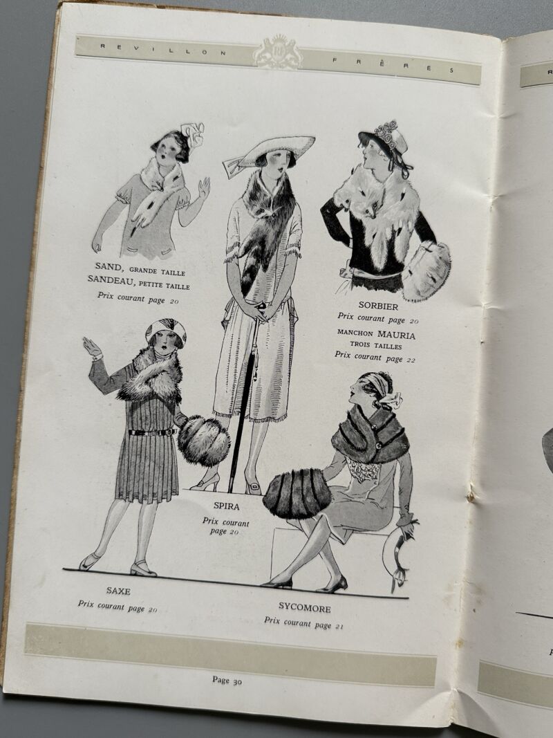 Catálogo Peletería Revillon Frères 1921-1922 - Draeger imp., 1921